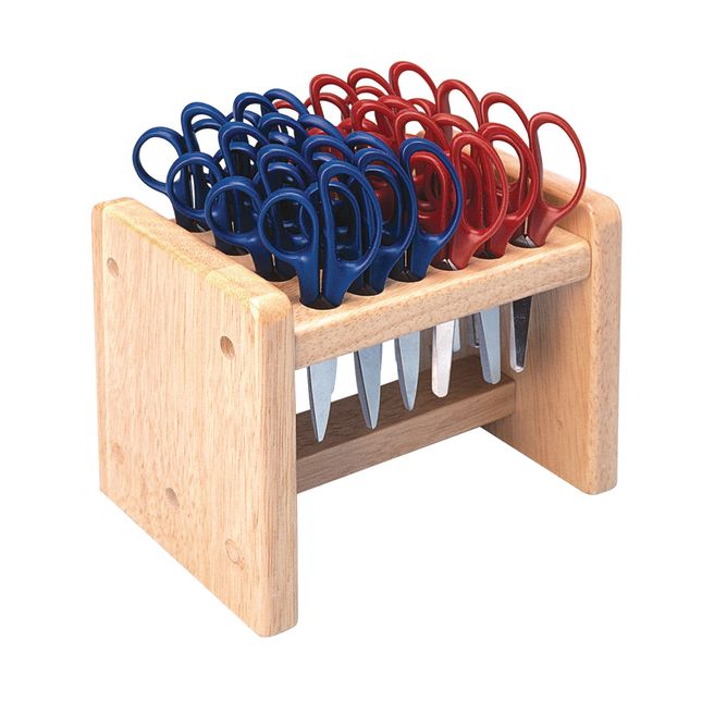 Colorations® Natural Oak Wood Rack with 24 Blunt