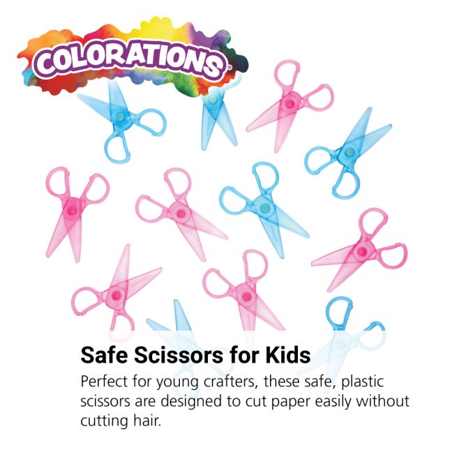 Colorations® Plastic "Won't Cut Hair" Scissors - Set of 12_0