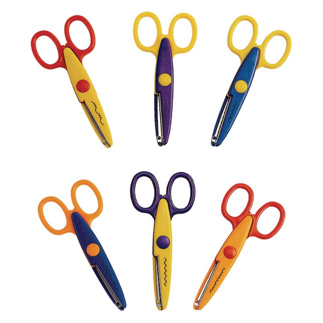 Colorations® Crazy Cut Craft Scissors - Set of 12