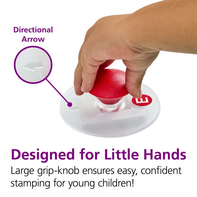 Colorations® Easy-Grip Stampers, Uppercase Alphabet - Set of 26