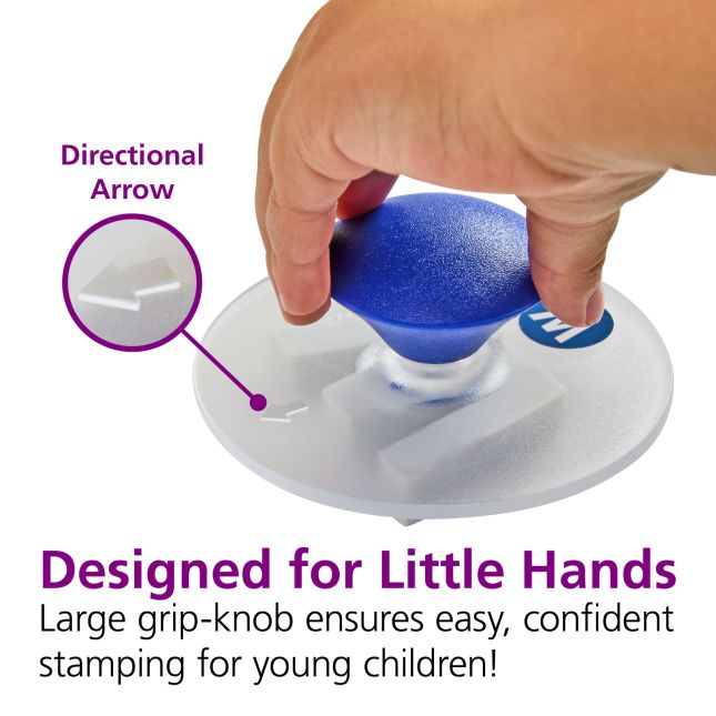 Colorations® Easy-Grip Stampers, Lowercase Alphabet - Set of 26