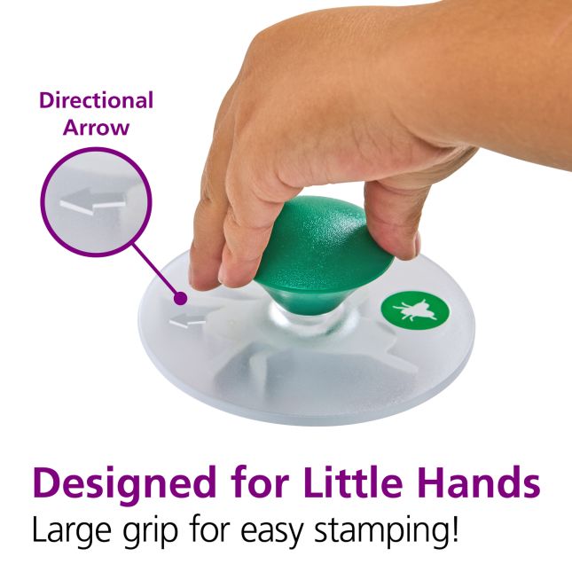 Colorations® Easy-Grip Stampers, Bug Story - Set of 12
