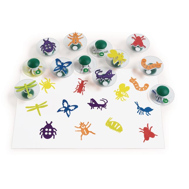 Colorations® Easy-Grip Stampers, Bug Story - Set of 12