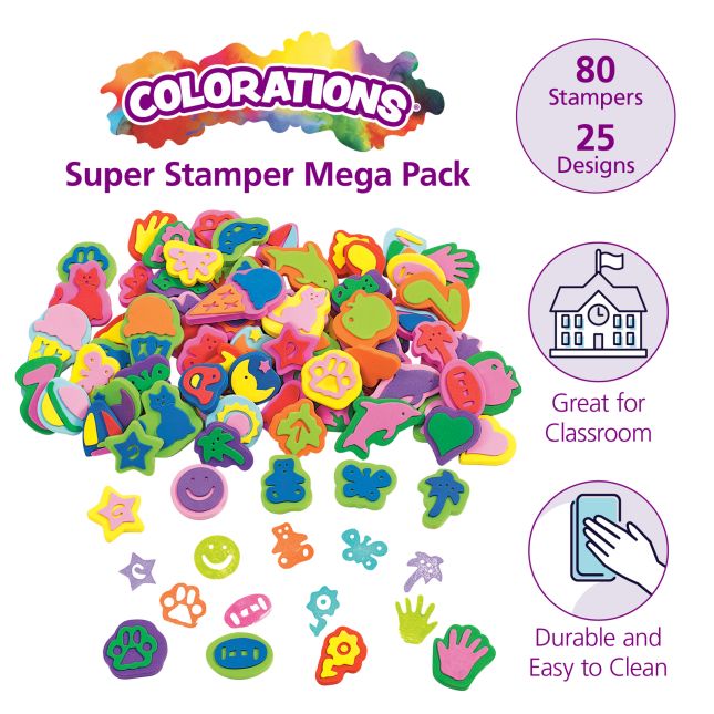 Colorations® Super Stamper Mega Pack - 80 Pieces_1