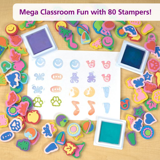 Colorations® Super Stamper Mega Pack - 80 Pieces
