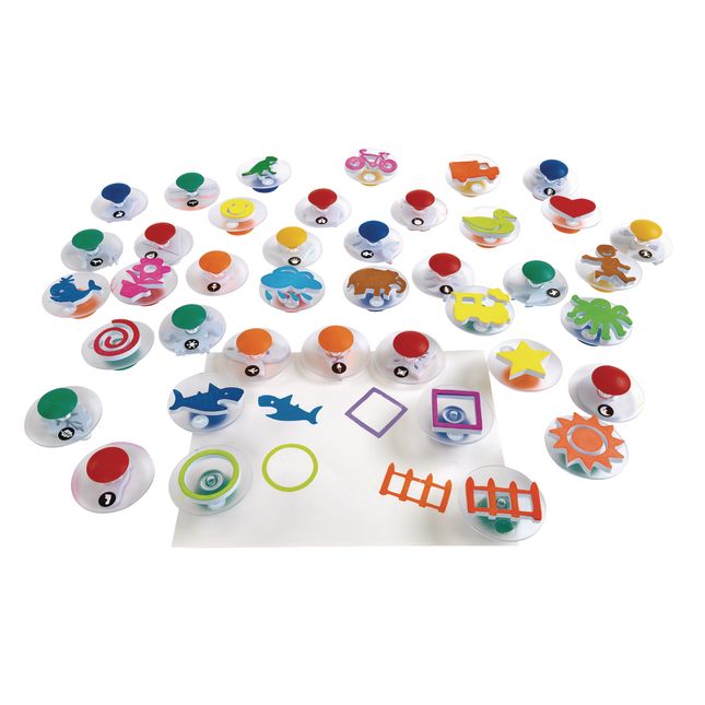 Colorations Easy-Grip Stampers, Sea Life - Set of 14