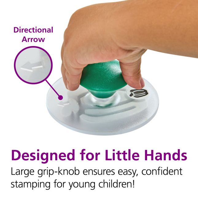 Colorations® Easy-Grip Stampers, Fruit and Vegetable - Set of 14
