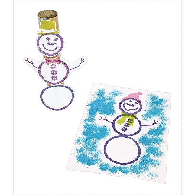 Colorations® Stamp-A-Snowman 15 Piece Set