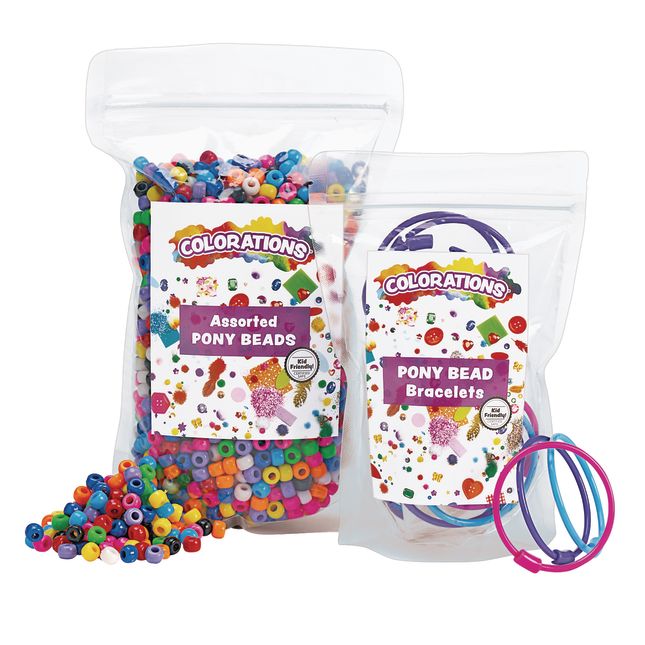 Colorations® Bead and Bracelet Kit - 1 lb.