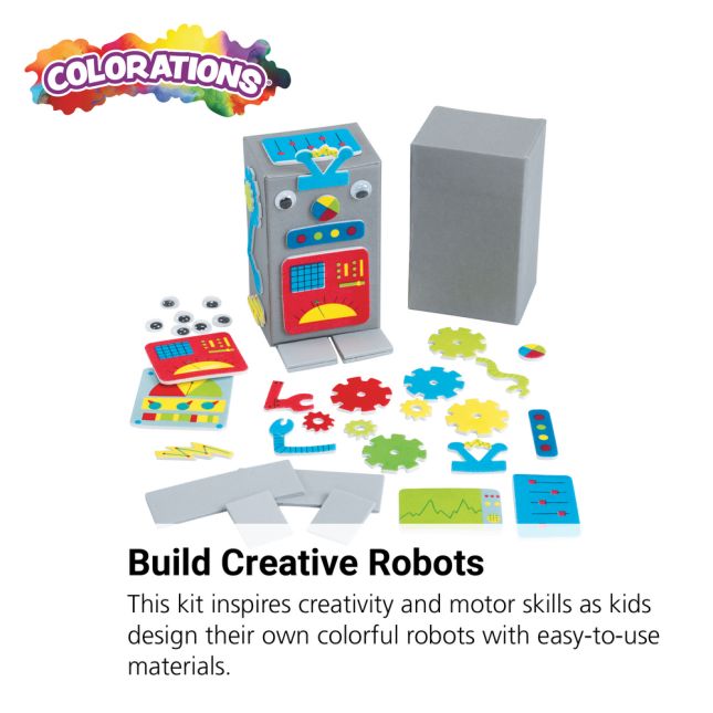 Colorations® Create Your Own Robot - Kit for 12