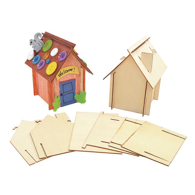 Colorations® Easy Build House - Set of 6