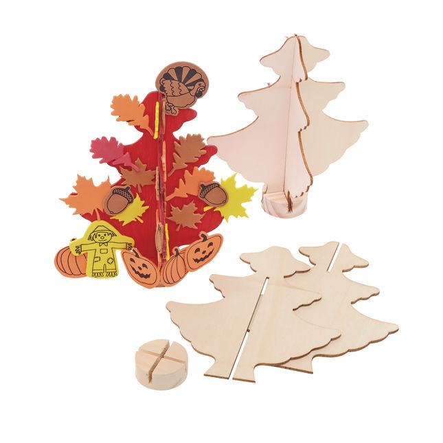 Colorations® Easy Build Wooden Tree - Set of 12