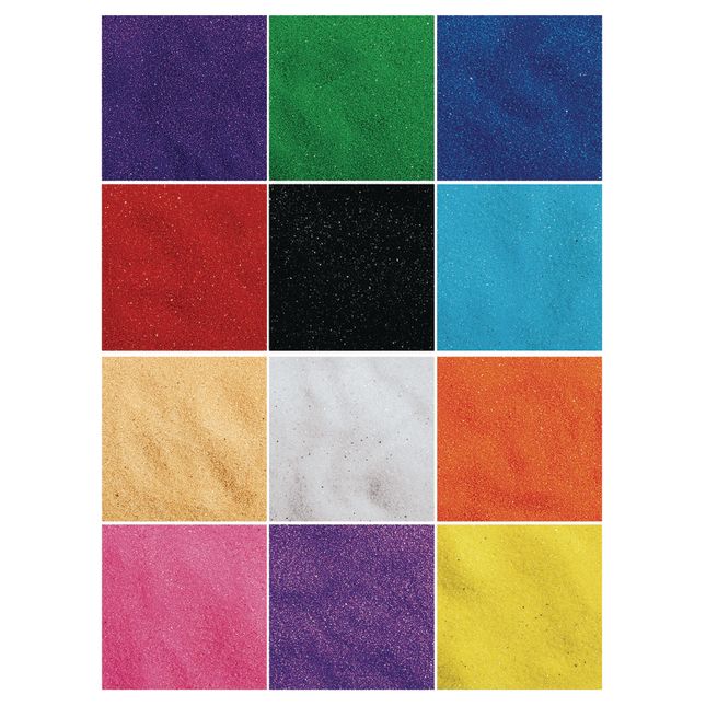 Colorations® Colorful Craft Sand - Value Pack Set of 12