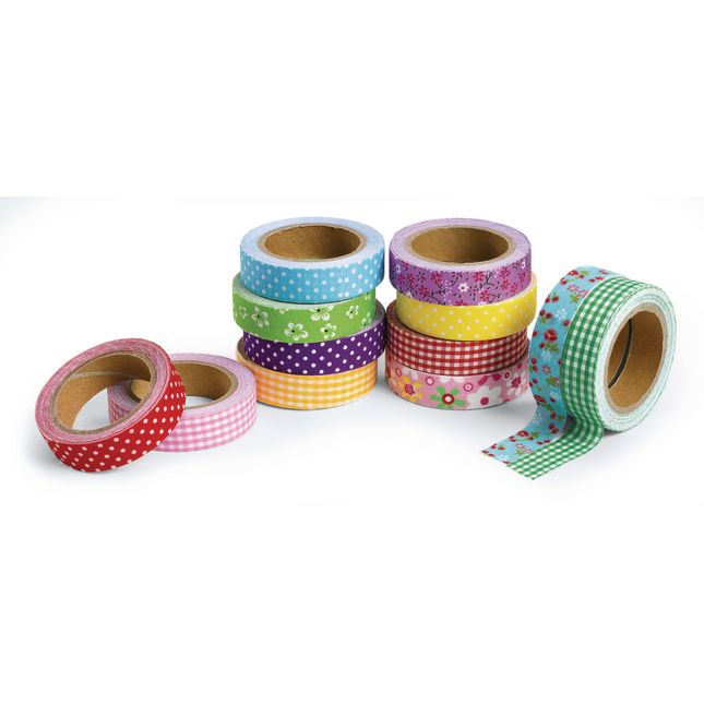 Colorations® Fabulous Fabric Tape - Set of 12