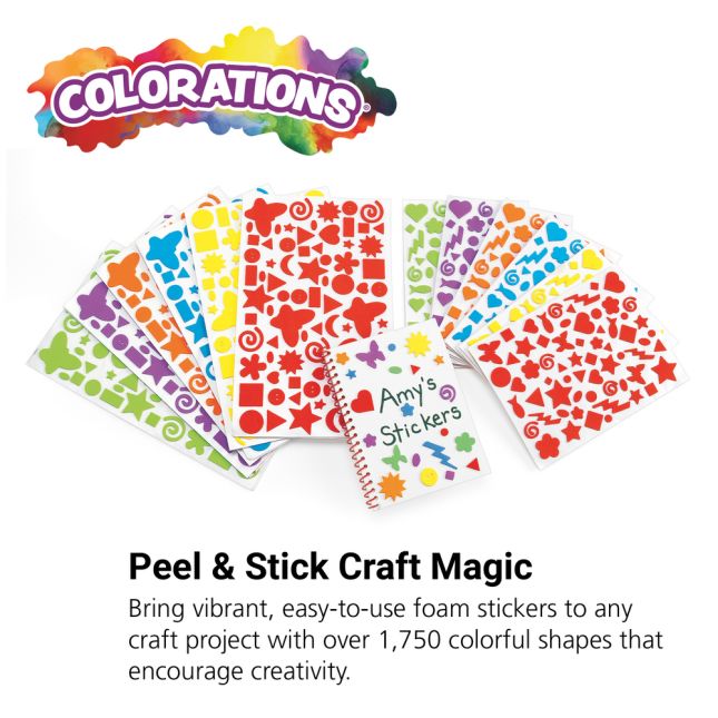 Colorations® Fantastic Foam Stickers - Set of 24