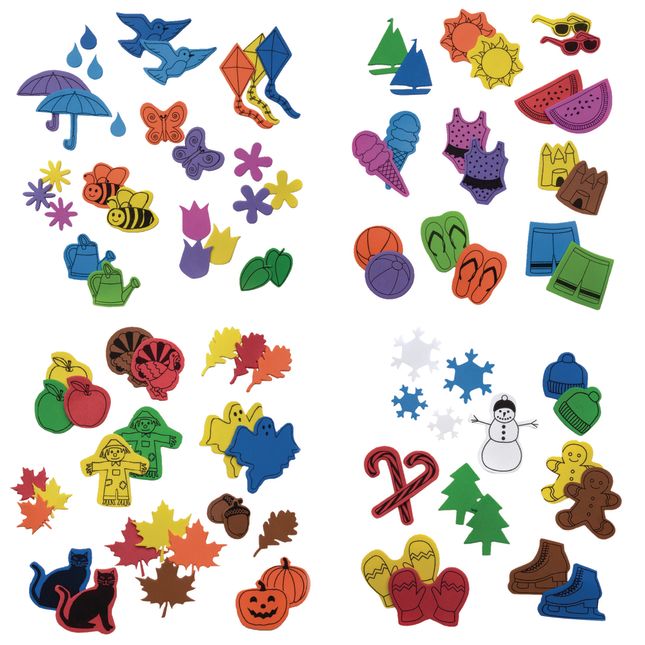 Colorations Self-Adhesive Number Foam Shapes - 150 Pieces