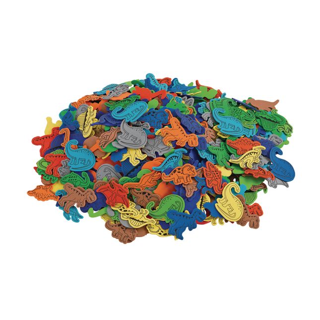 Colorations® Dinosaur Foam Shapes, 500 pieces