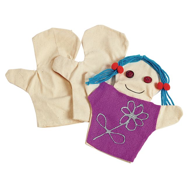 Colorations® Canvas Person Puppets - Set of 12