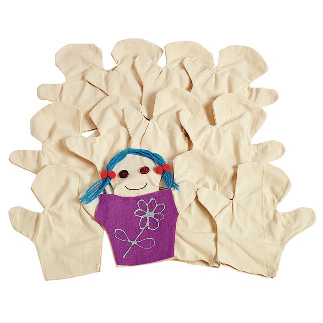 Colorations® Canvas Person Puppets - Set of 12