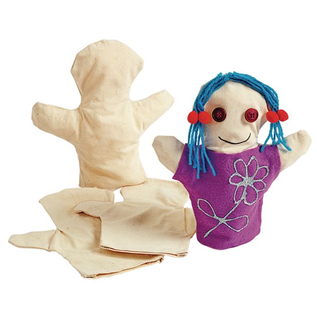 Colorations® Canvas Person Puppets - Set of 12