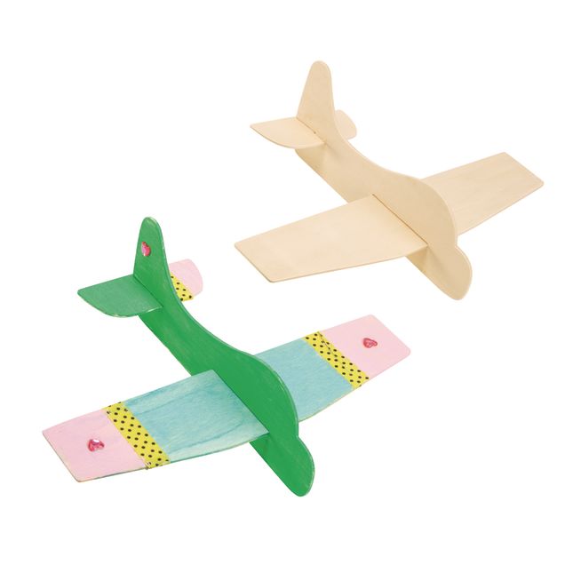 Colorations® Wooden Model Airplanes- Set of 12