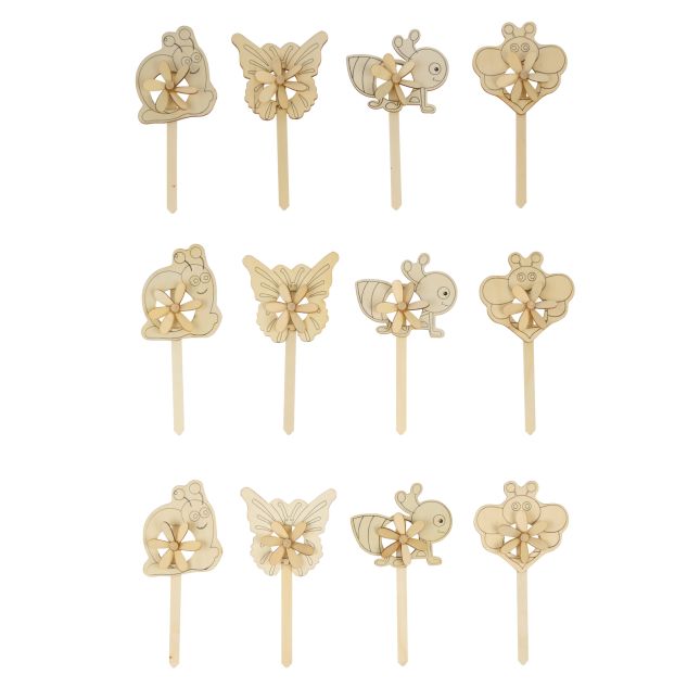 Colorations® DYO Garden Windmills - Set of 12
