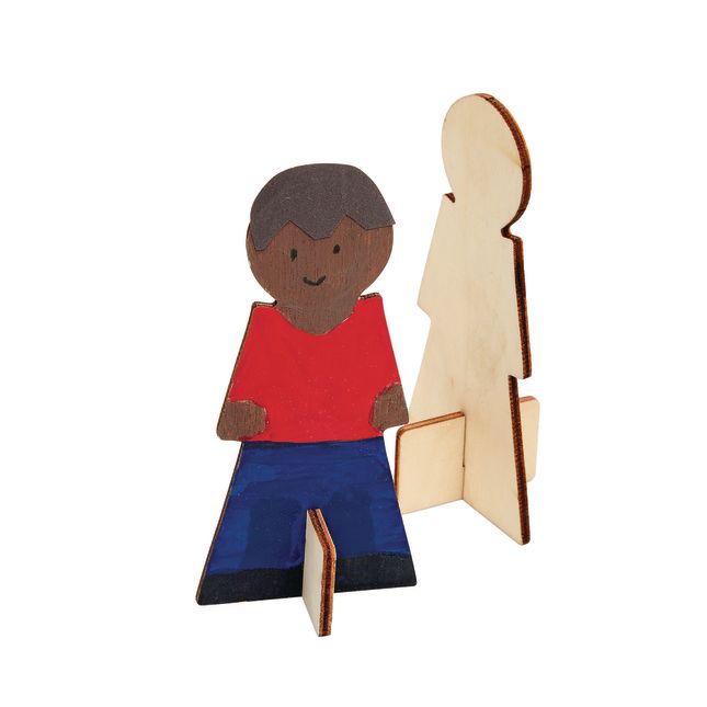 Colorations® Decorate Your Own Wood People - Set