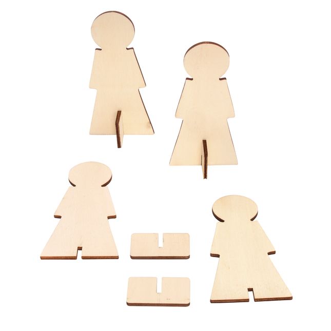 Colorations® Decorate Your Own Wood People - Set of 12