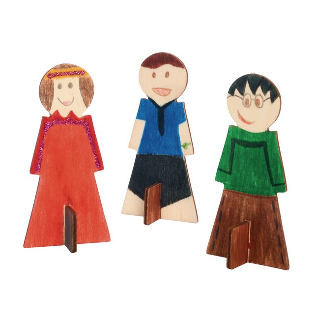 Colorations® Decorate Your Own Wood People - Set of 12