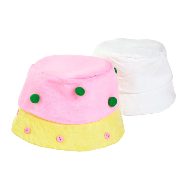 Canvas Bucket Hat White