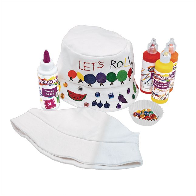 Colorations® Decorate Your Own Canvas Bucket Hat - Set of 10