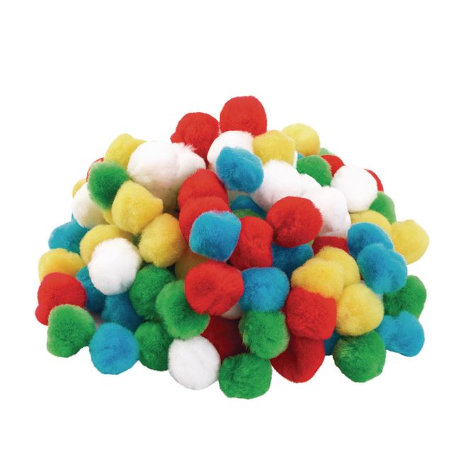 Colorations Pom Poms, Set of 100, Assorted Colors_0