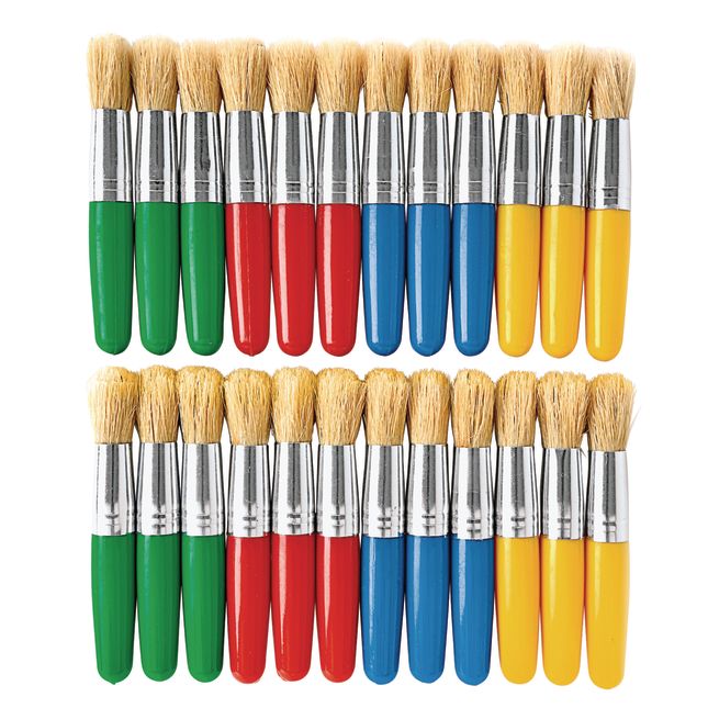 Colorations® Stubby Plastic Chubby Brushes - Set of 24