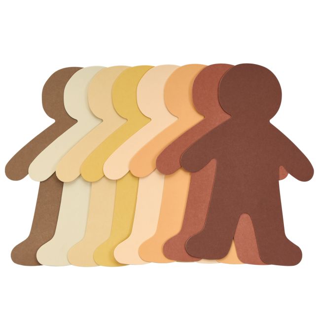 Colorations® Colors Like Me® Multicultural Big People Shapes - Set of 24