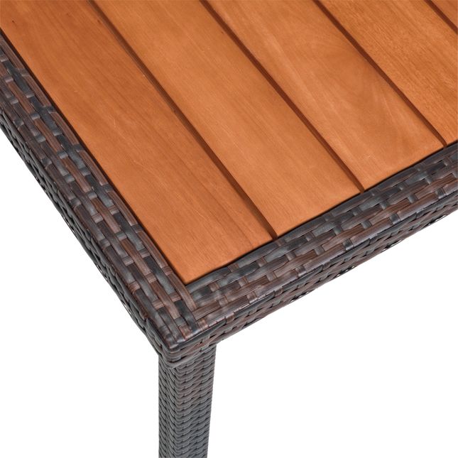 Excellerations® Outdoor Wicker Dining Table (Preschool Height)