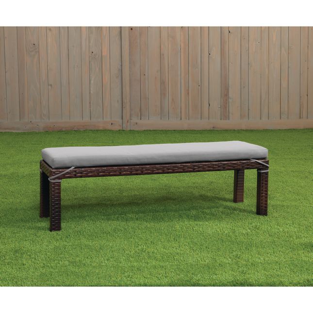 Excellerations® Outdoor Wicker Bench (Preschool Height)