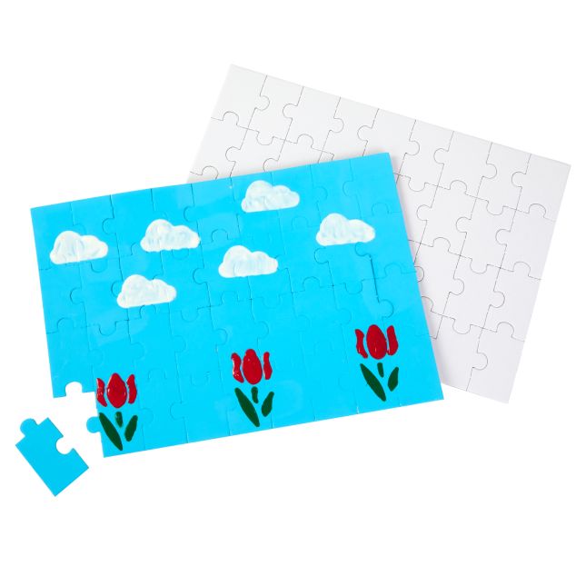 Colorations® Decorate Your Own Jigsaw Puzzles - Set of 24