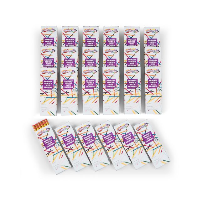 Colorations Classroom Value Bulk Primary Pencils Set of 144 Packs