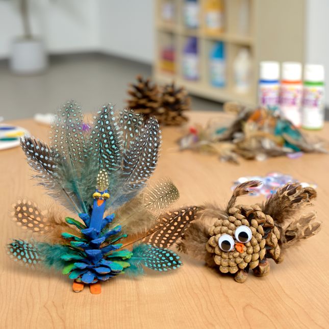 Medium Craft Pinecones - 12 Pieces