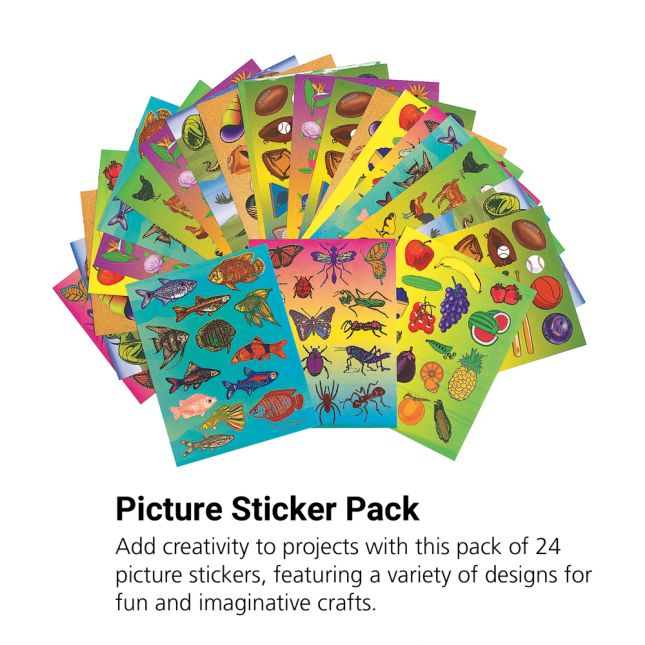 Picture Sticker Pack - 24 Sheets
