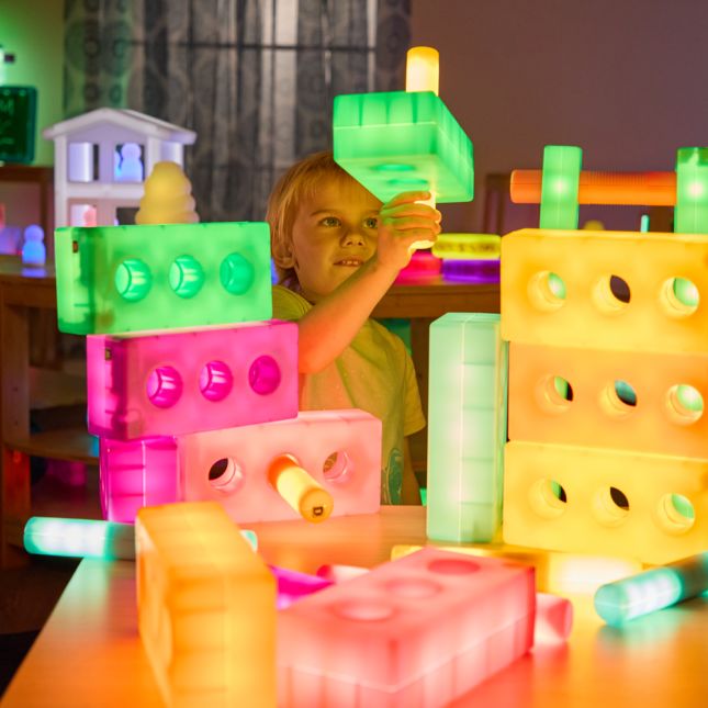 Light Up Construction Bricks - Set of 12_7