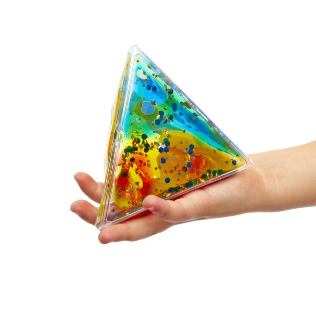 Excellerations® Sparkly Squishy Liquid-Filled 2-to-3-D Fold-Up Geometric Shapes Set of 4_2