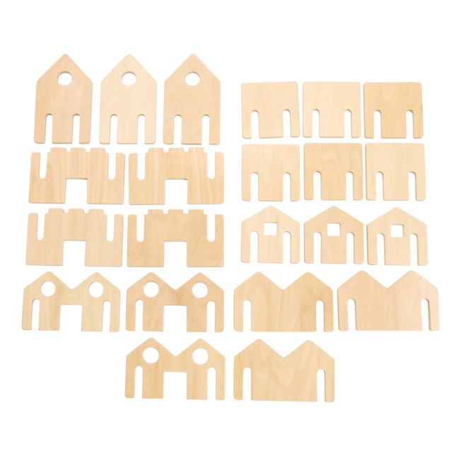 Happy Architect Wooden Building Blocks - Set of 22_4