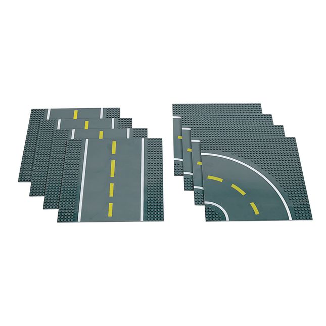 Stackable Road Baseplates Set of 8_0