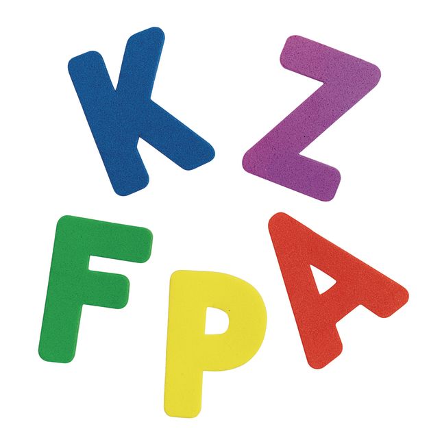 Colorations® Self Adhesive Uppercase Foam Letter- 75 Pieces