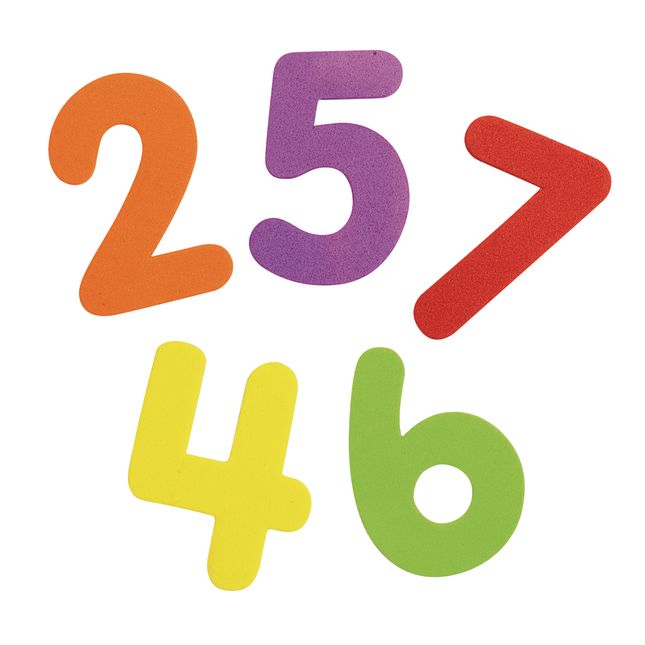 Colorations® Self-Adhesive Foam Numbers - 50 Pieces