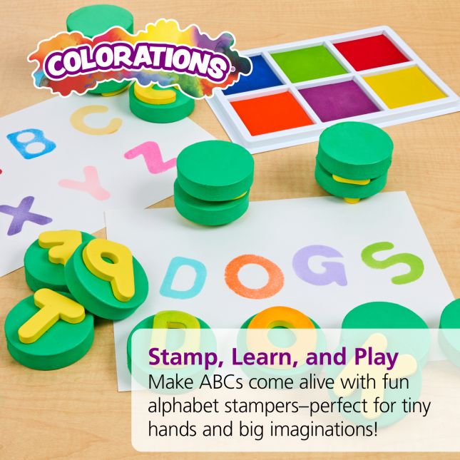 Colorations® Uppercase Alphabet Stampers - Set of 26