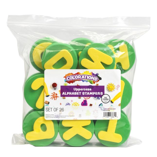 Colorations® Uppercase Alphabet Stampers - Set of 26