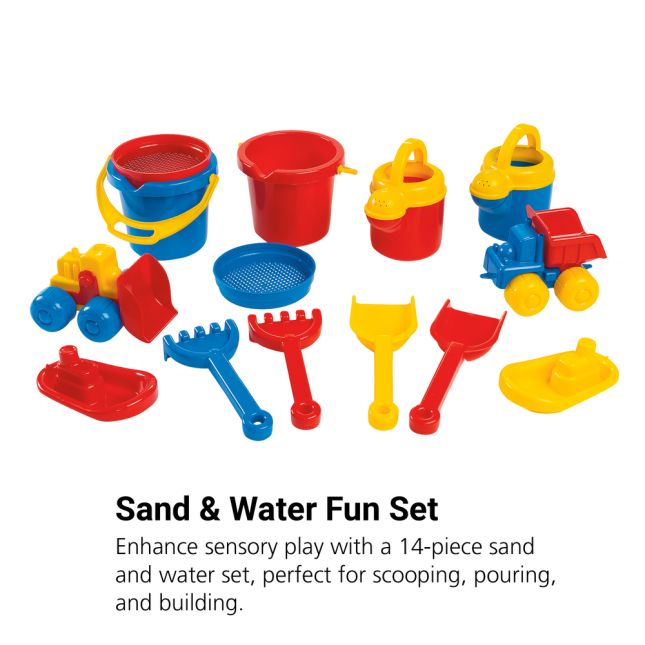 Toddler Sand and Water Set - 14 Pieces
