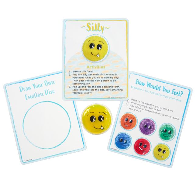 Excellerations® Sensory Gel Bead Emotions Discs Activity